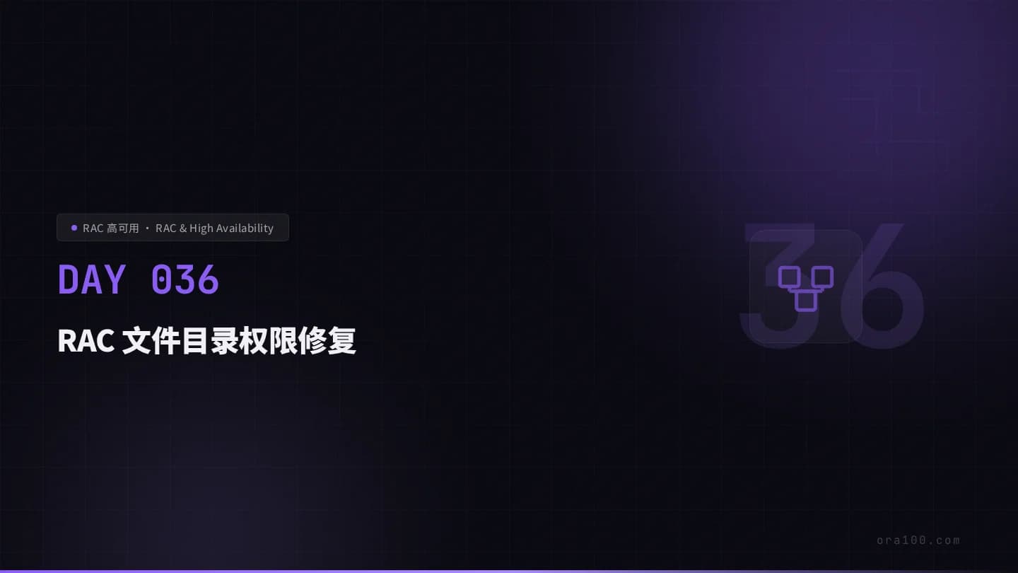 RAC 文件目录权限修复