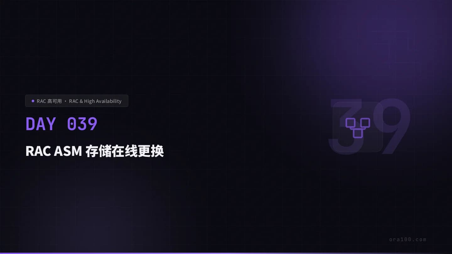 RAC ASM 存储在线更换