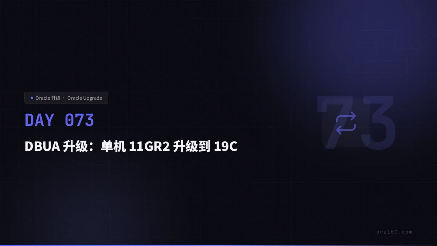 DBUA 升级：单机 11GR2 升级到 19C