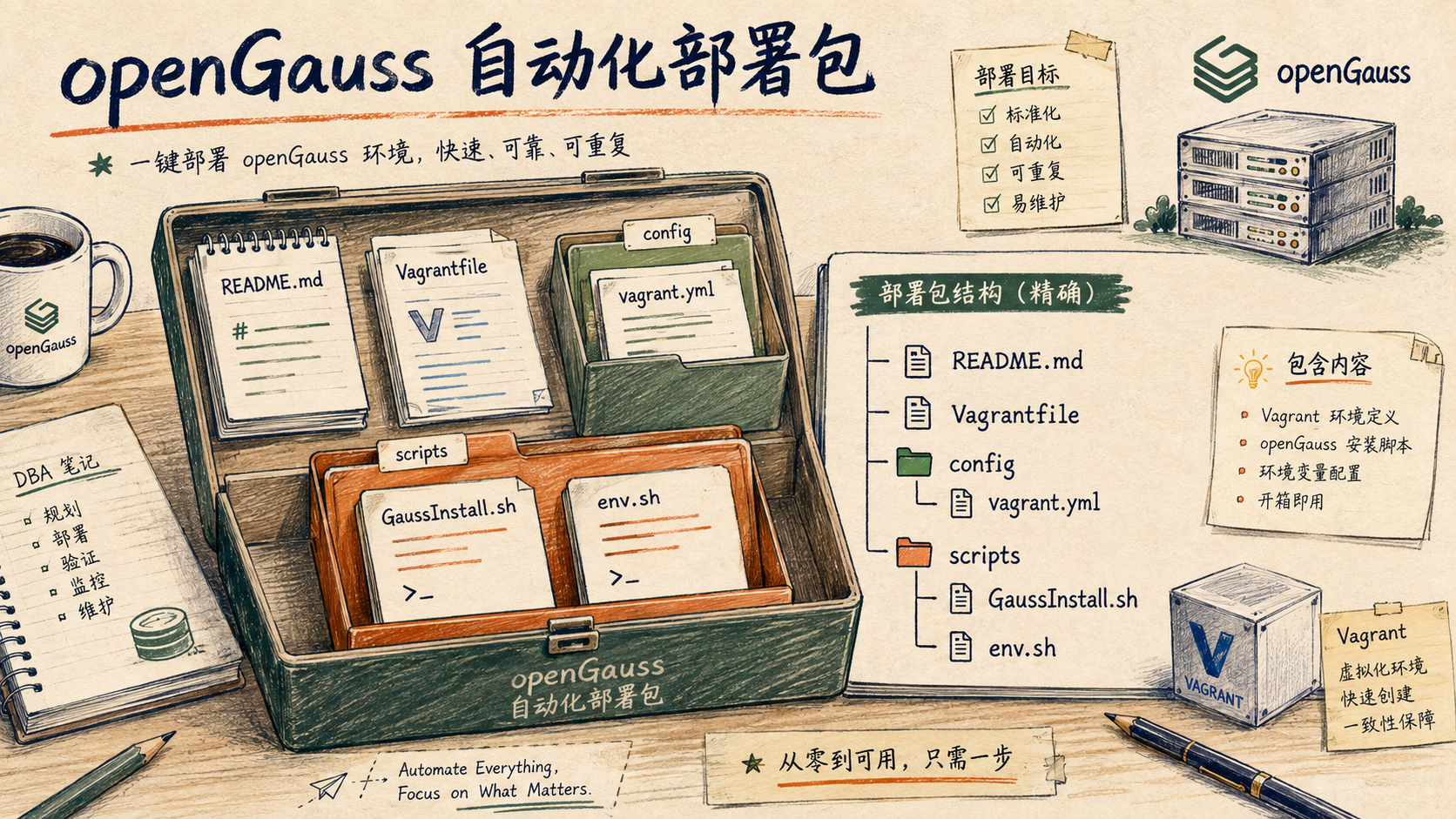 openGauss 自动化部署包的文件结构